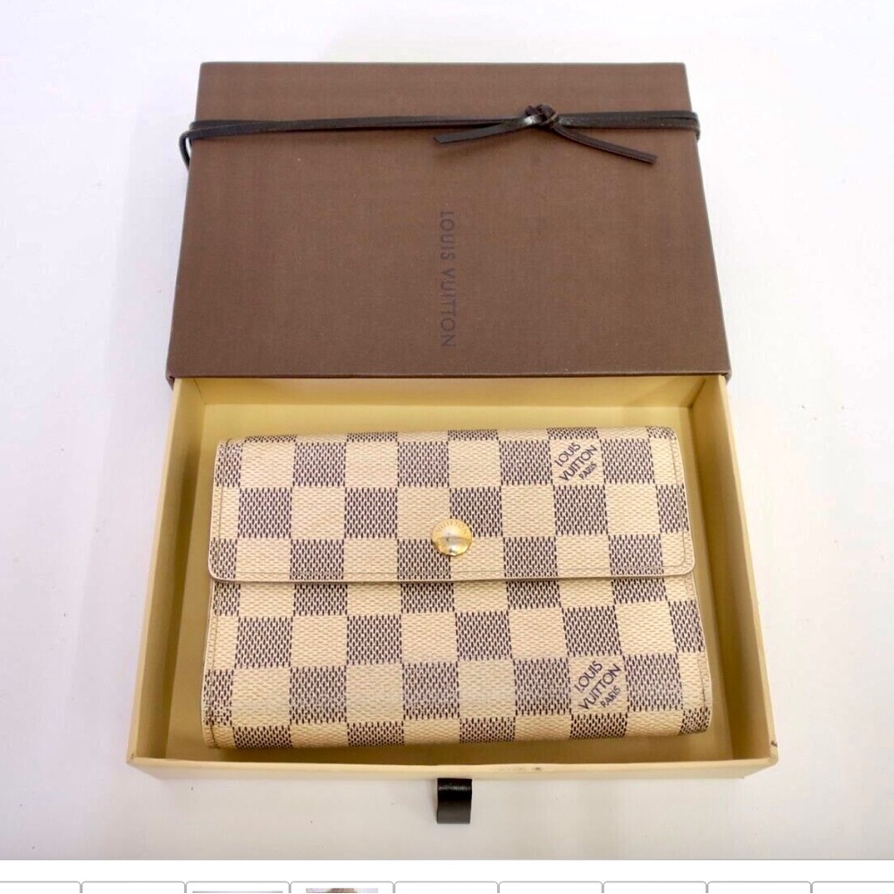 Louis Vuitton Damier Azur Portefeiulle Alexandra Wallet with Box included